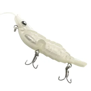 Wholesale 13g 7cm X Shrimp Fishing Lure ABS Hard Plastic Carp Bass Trout VIB Sinking Luminescent Artificial Bait – Hard Lure – view 4