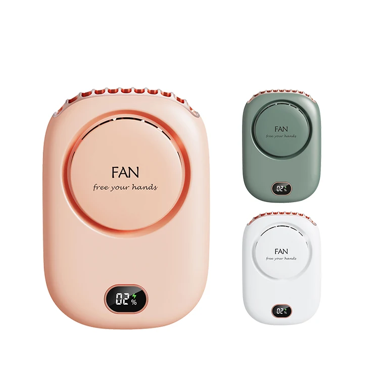 Милое ожерелье от производителя вентилятор с аккумулятором воздушный охладитель портативный Перезаряжаемый безлопастный подвесной шейный мини-вентилятор для ребенка на