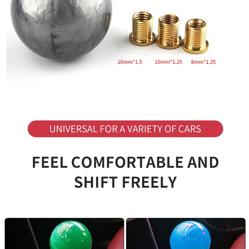 Jdm Car Racing Accessories 54mm Round Ball Manual Shift Knob Acrylic