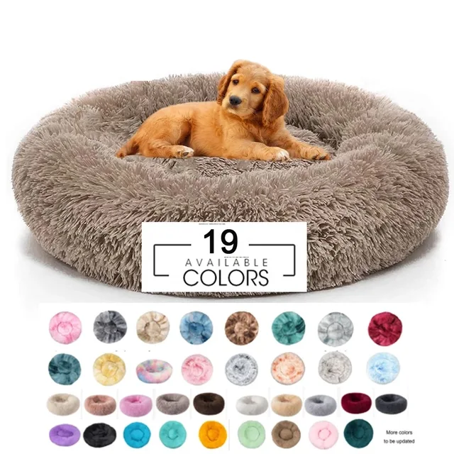 Best Price  Safe Colorful PP Cotton Plush Dog Bed Washable Eco-friendly Indoor Pet Nest for Large Dogs