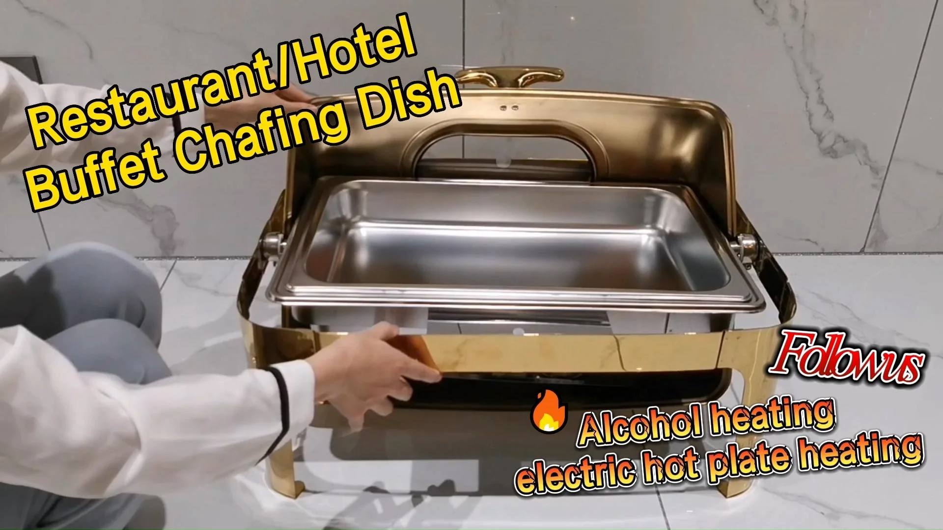 Luxury Buffet Chafing Dish In Dubai Stainless Steel Chef 9 Litre Food