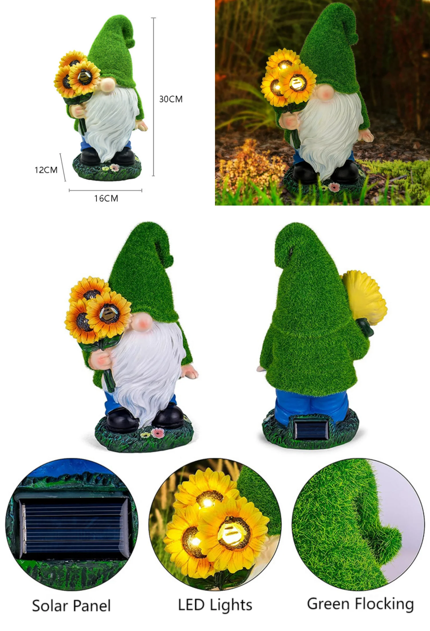 Turtle Garden Animal Ornaments Dwarf Solar Garden Decoration Fairy