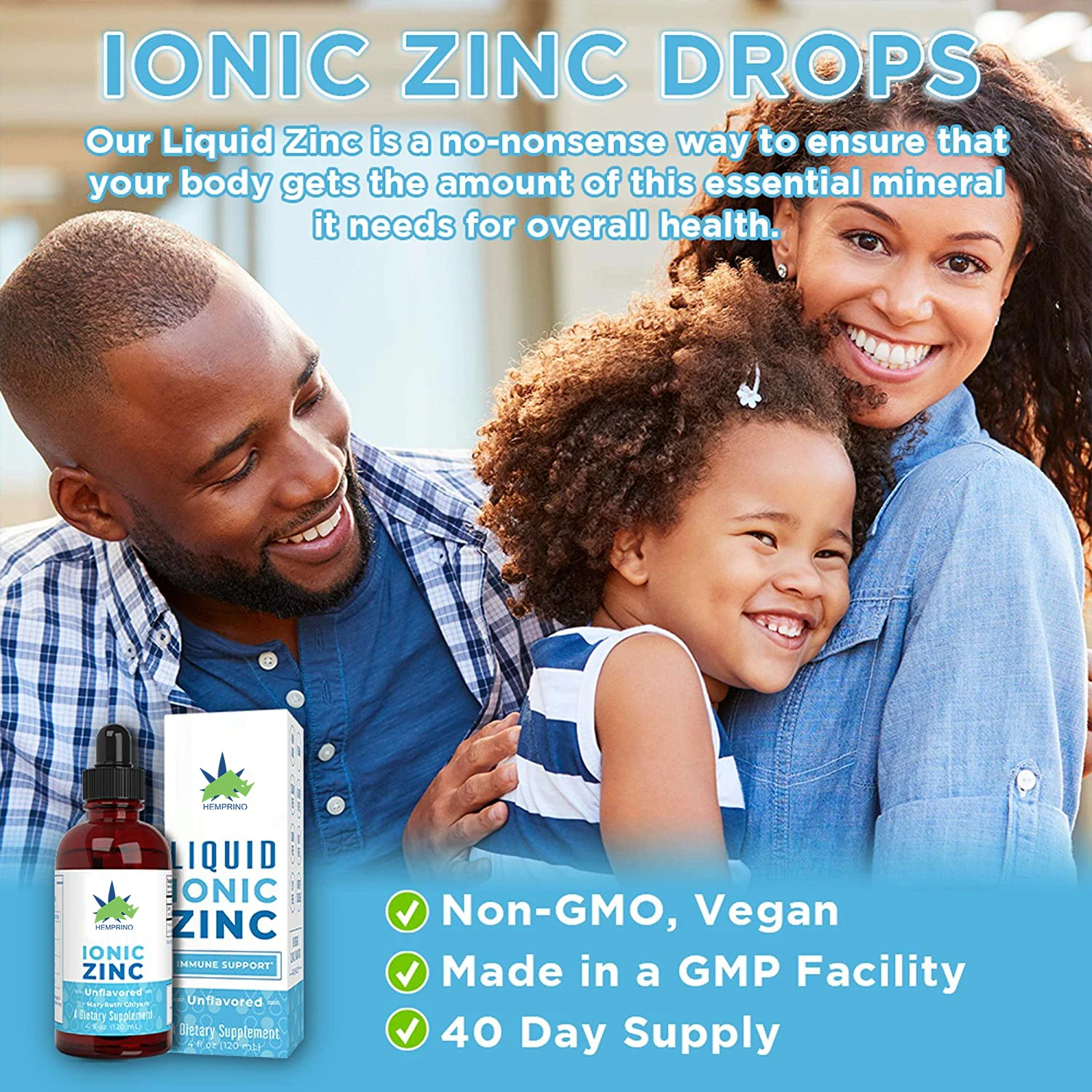 High Concentrate Immune Booster Zinc Supplement Drops 20MG For Health and Wellness Dietary Use
