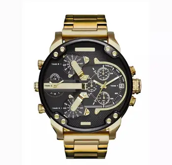 DZ Watch Series Men's Big Large Dial Watches New Fashion Individual Clock Steel Belt 7333 Quartz Watch Sports Business Hour