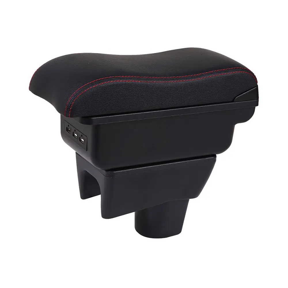 product factory explosion armrest box central  car console box with cup holder and usb armrest box-4
