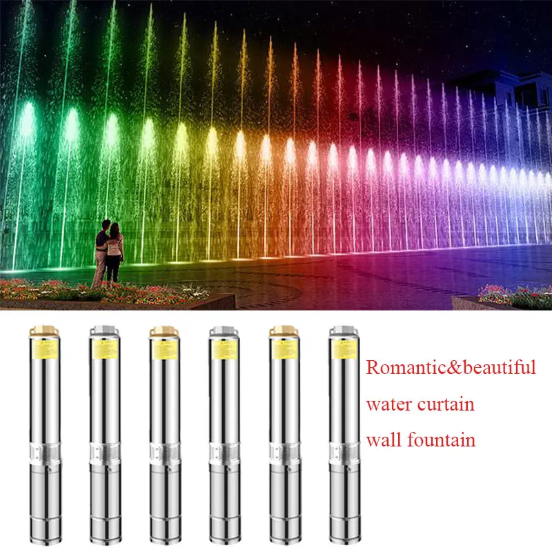 48V 400W DMX Fountain Pump With Stainless Steel Motor Submersed Water Pump Fountains Stainless Steel Material Copper Motor DC24V