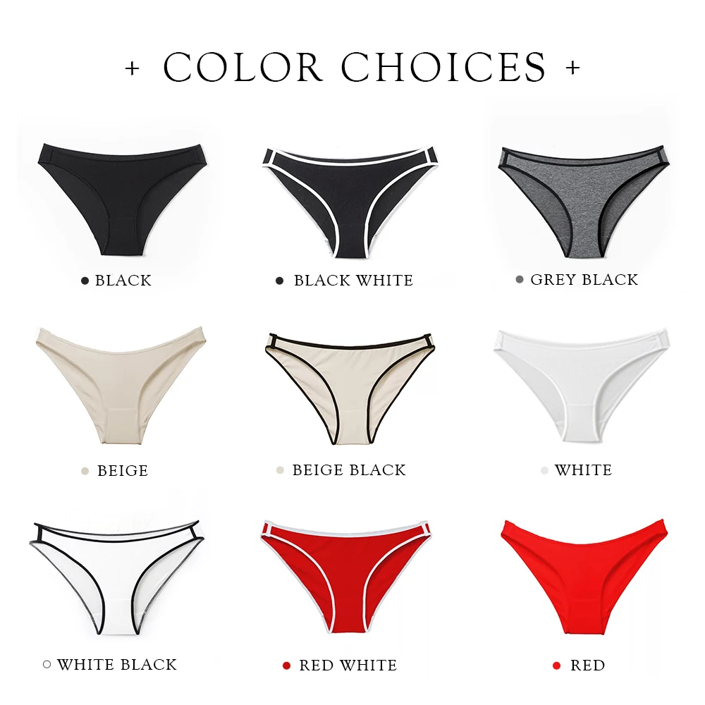 Customized Women Underwear Seamless Cotton Briefs Female Lingerie ...