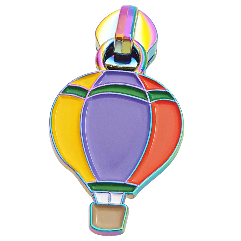 Colorful Enamel Embossed Zipper Puller Logo Personalized Custom Zip Pull Enamel Zipper Slider