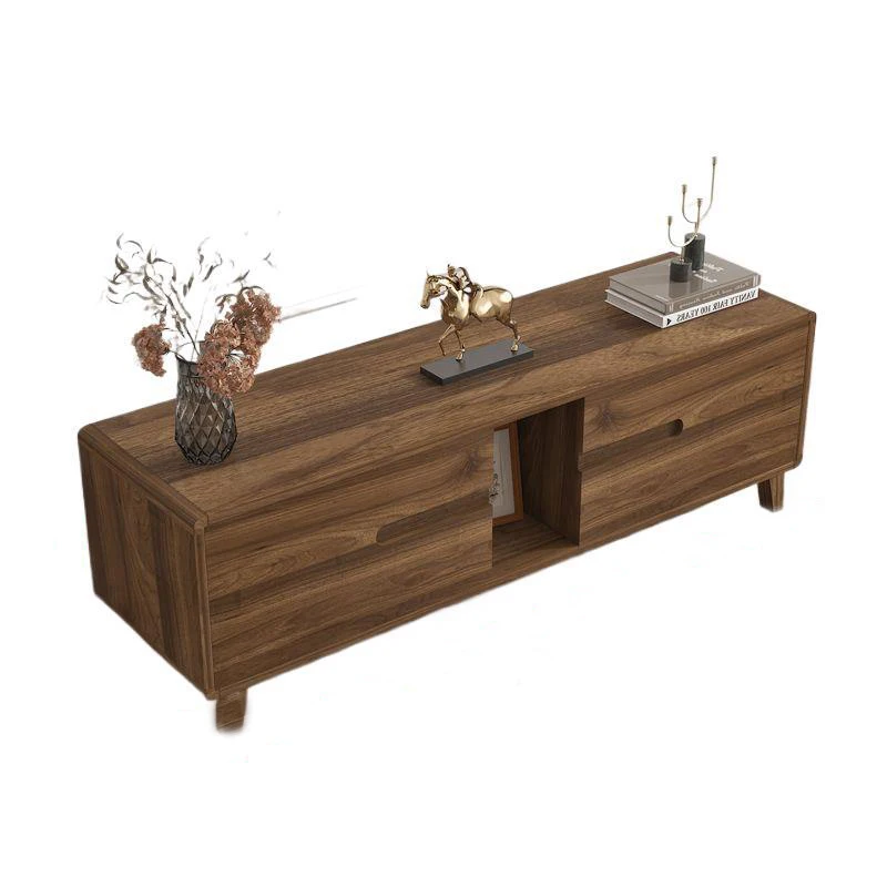 Simple Nordic Style Solid OAK Wood Living Room Furniture TV Cabinet With 2 Drawers 2 Doors Modern TV Stand