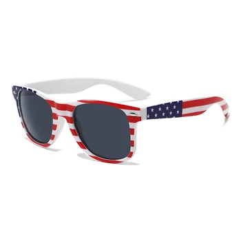hot selling custom patriot pc uv400 lens sunglasses 2024 new fashion american flag sunglasses with logo and cases