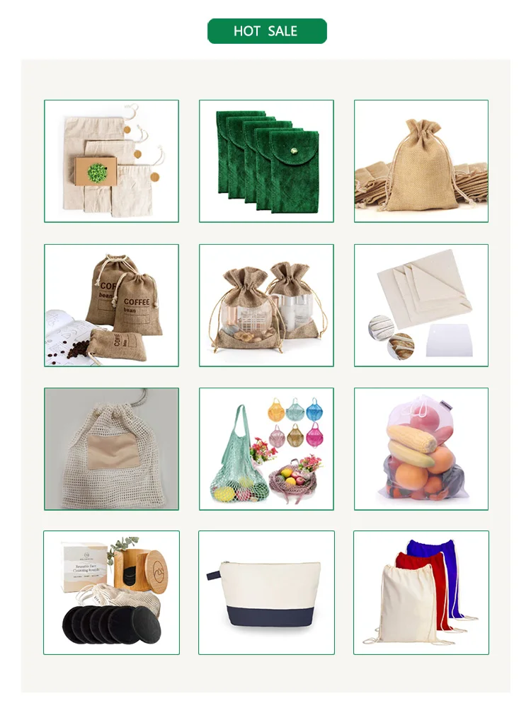 Natural Hemp Laundry Bags With Shoulder Strap And Drawstring Laundry