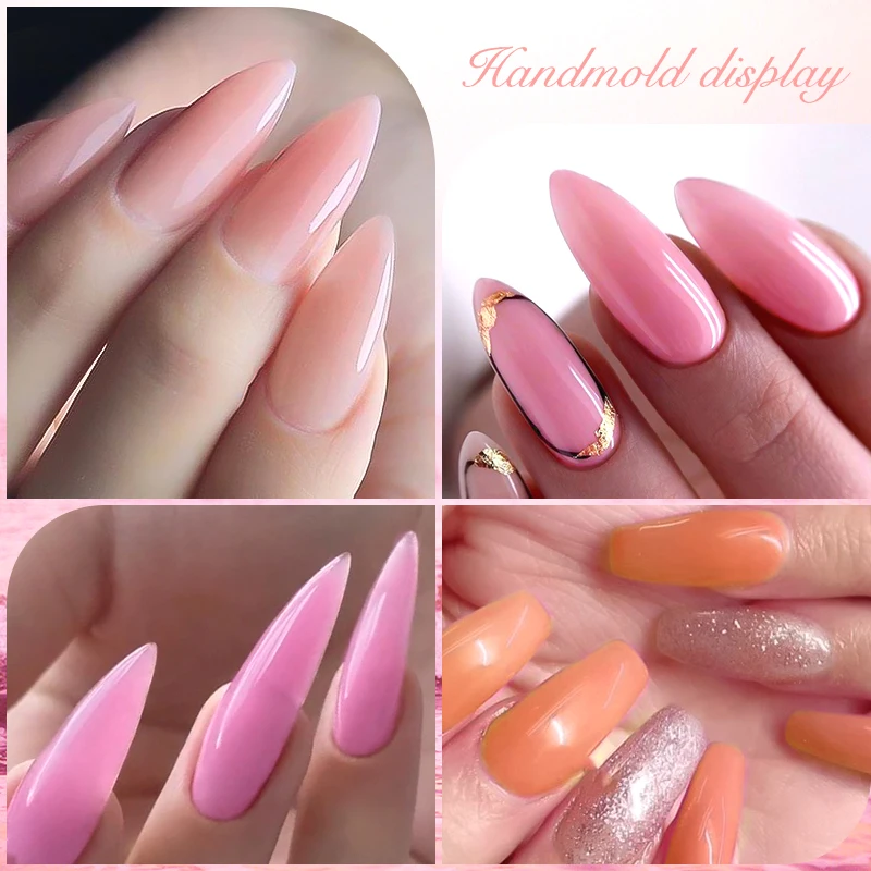 2025 Private Label Builder Hard Soft Gel in a Bottle for Nails Milky Liquid Builder in Bottle Construction Nail Extension Gel