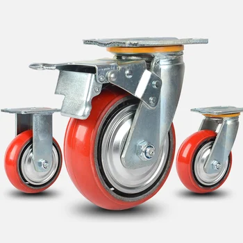 New product 500kg load capacity iron core swivel trolly universal wheel 4 5 6 8 inch heavy duty industrial caster wheels