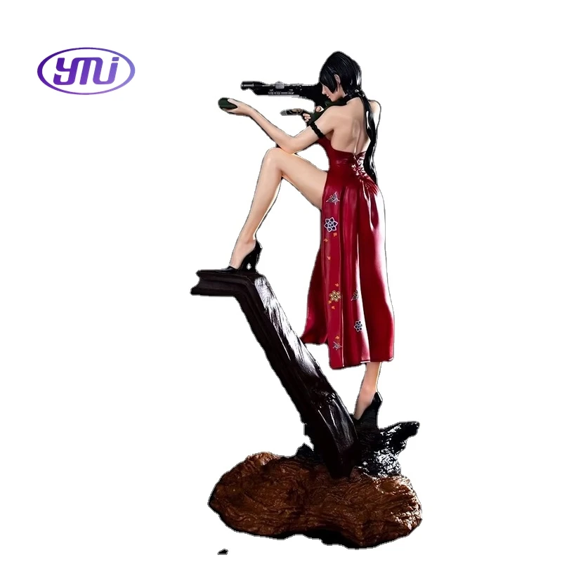 PVC Resin Statue Action High Quality 13.4 Inch Huntress Fighting Posture Sexy Girl Ada Wong Resident Evil Figure Anime