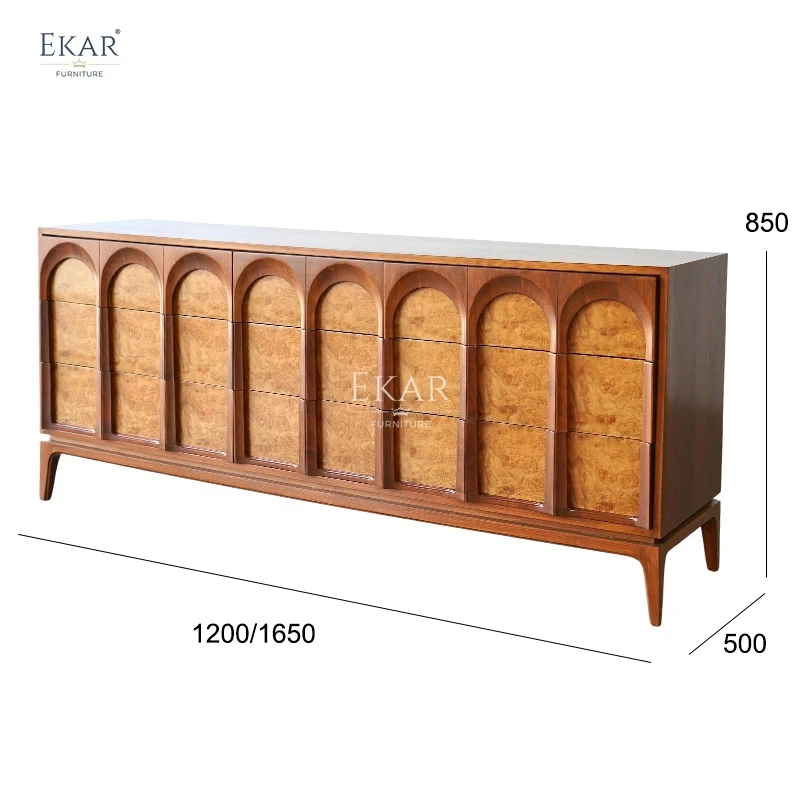 product modern solid wood dining room sideboard multi layer storage cabinet suitable for kitchen and home-66