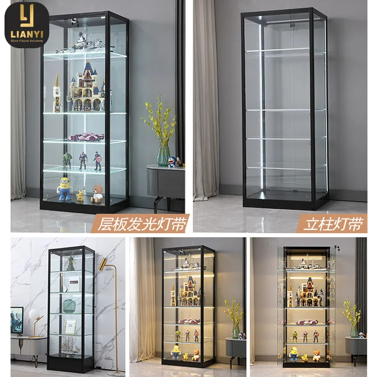 Factory Price Lego Display Cabinet Toy Model Storage Wall Display Shelves  Dustproof Glass Cabinet Design