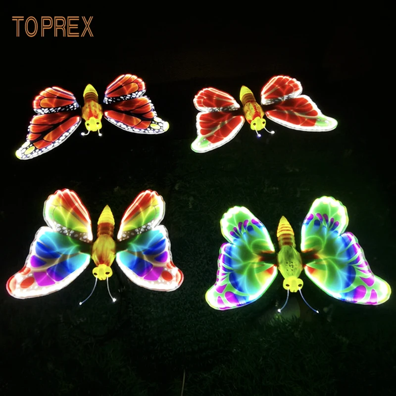 3d Dynamic Lighting Low Voltage Butterflies Led Decoration For Outdoor ...