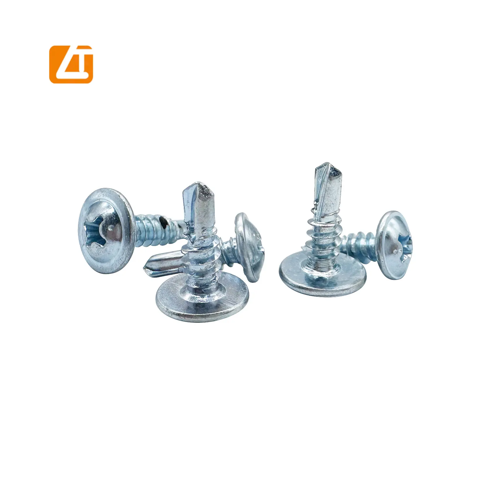 Customize Painted White Zinc Plated Wafer Truss Head Self Drilling Screw