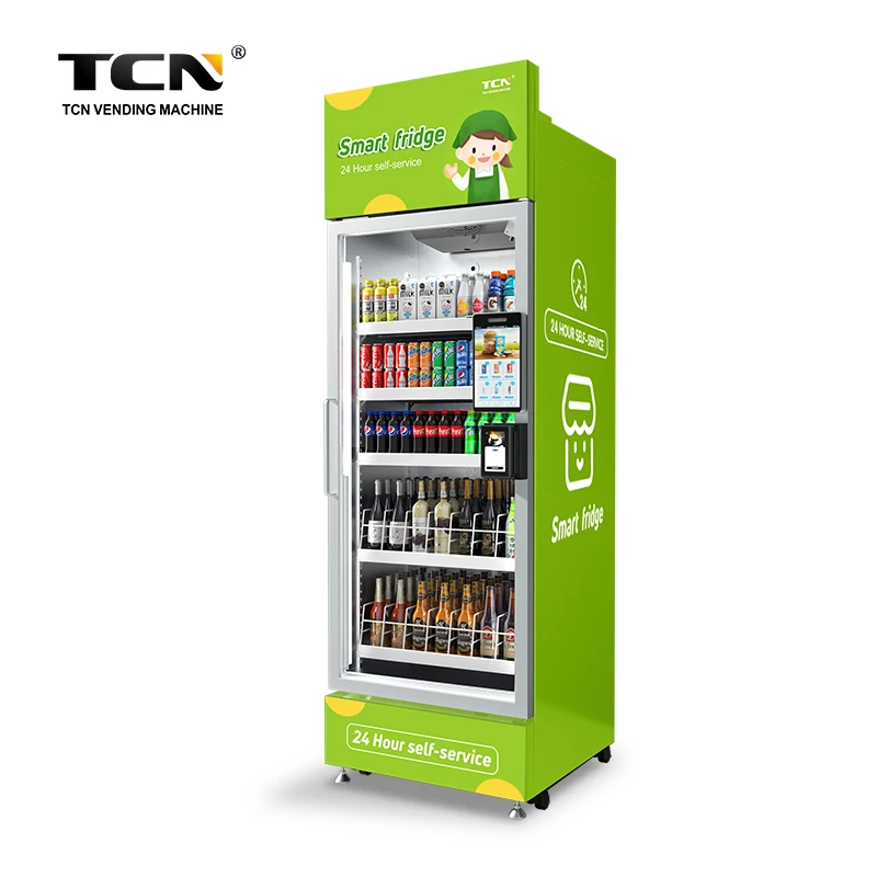 TCN New Style Smart Fridge Vending Machine Refrigerated Mixed Drinks Vending Machine
