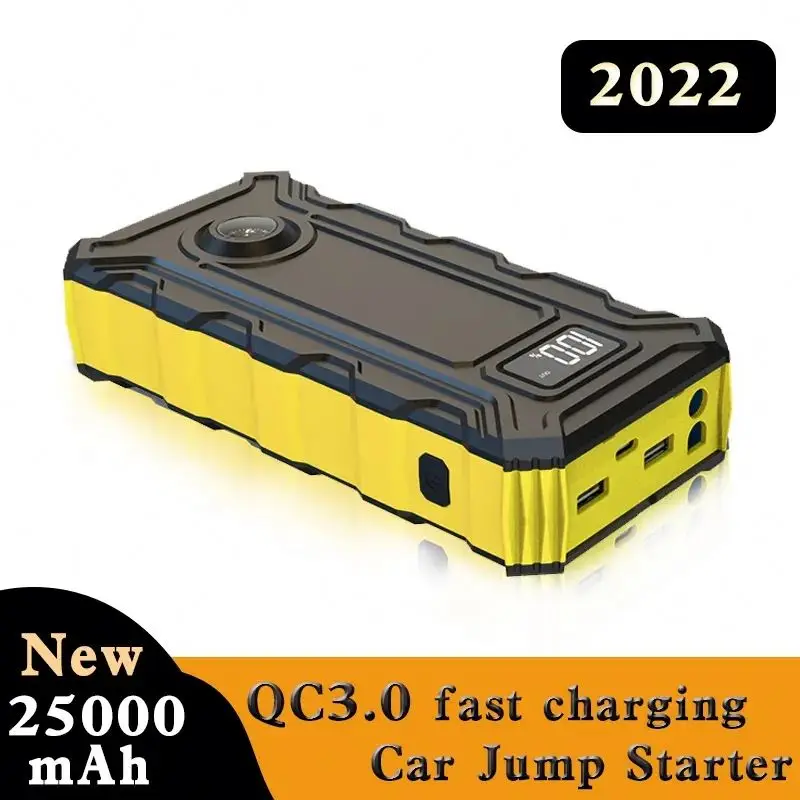 12V Super Capacitor Multi-Function Car Jump Starter with Portable Air Pump 10W Power Station