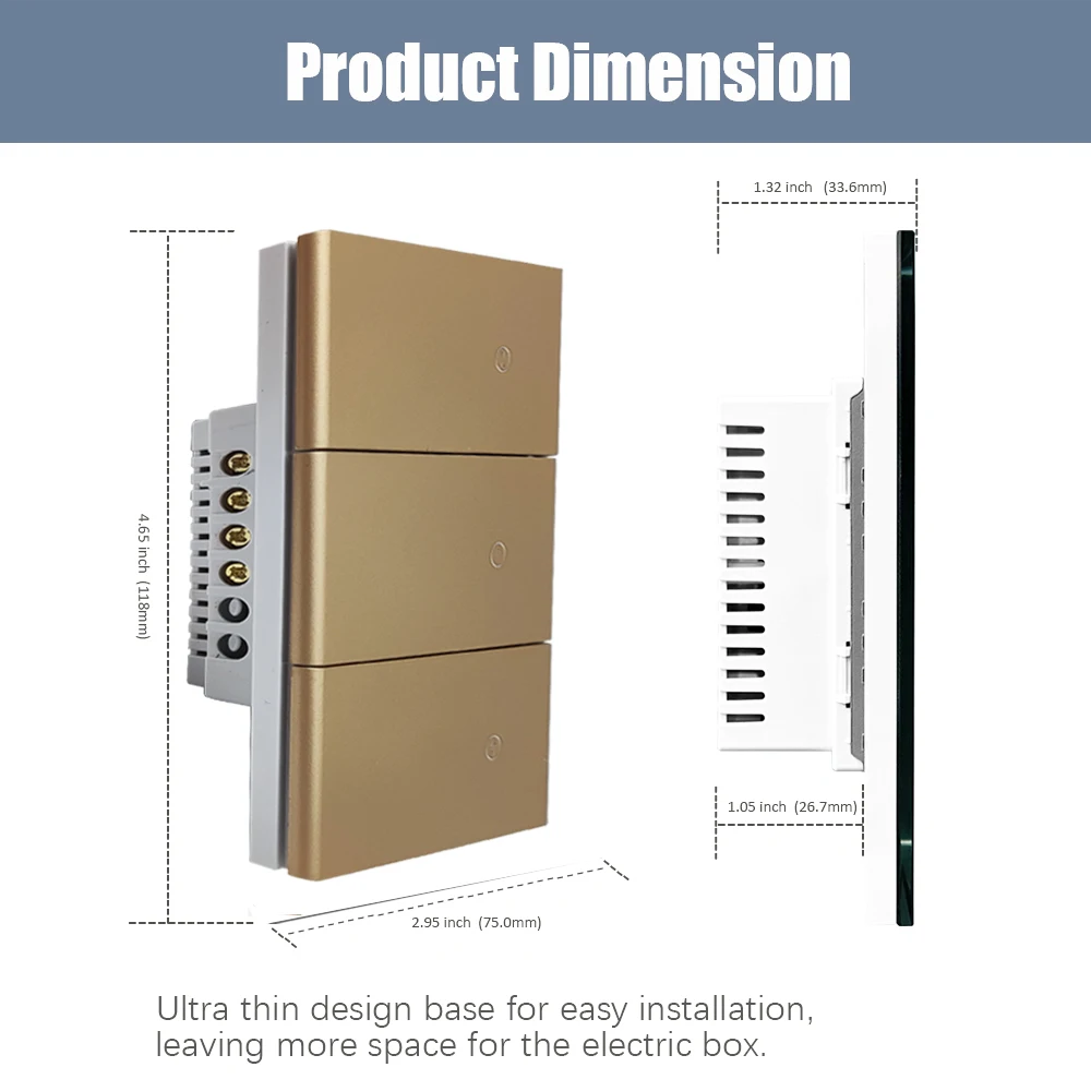 ZigBee Wifi Smart Switch for Home Use Smart Life Control 240v 16a Skin Feeling Spray Paint Panel Touch Panel Curtain Light