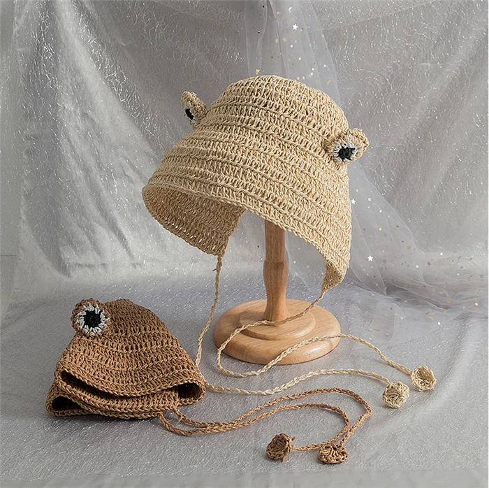 Chapeau de grenouille Pliable ANSUG Chapeau de plage pour femme Pour l'été l'hiver. le printemps l'automne 