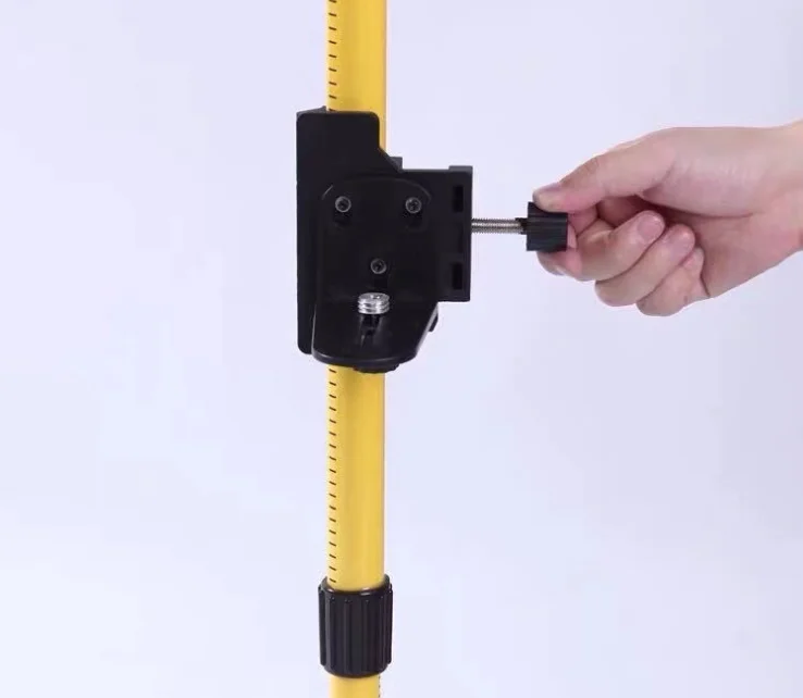 Trépied pour niveau laser, support de plafond, tige de nivellement pour niveau laser, perche télescopique avec 1/4\" et 5/8\"