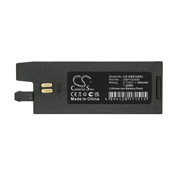 3.7v Lipolymer 340mah / 1.26wh Battery For Gibson Csgbs100sl Gforce,G