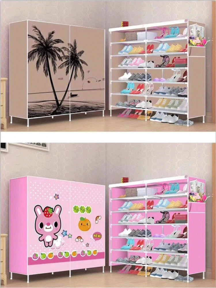 Hot Product Shoe Cabinets Rack Simple Designs Storage Folding portable Shoe racks