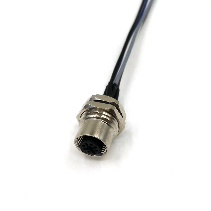 Connettore M12 Impermeabile IP68 - 2/3/4/5/6/8 Pin Per Cavi Alimentazione E Controllo - Foto 2