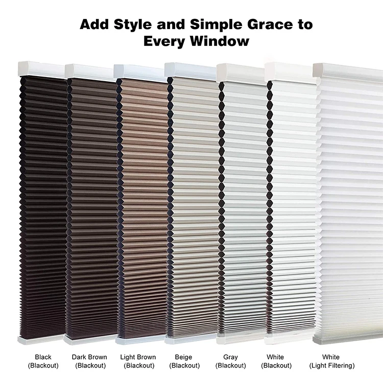 Customized Day And Night Living Room Honeycomb Cordless Pleated Cellular Fabric Shades