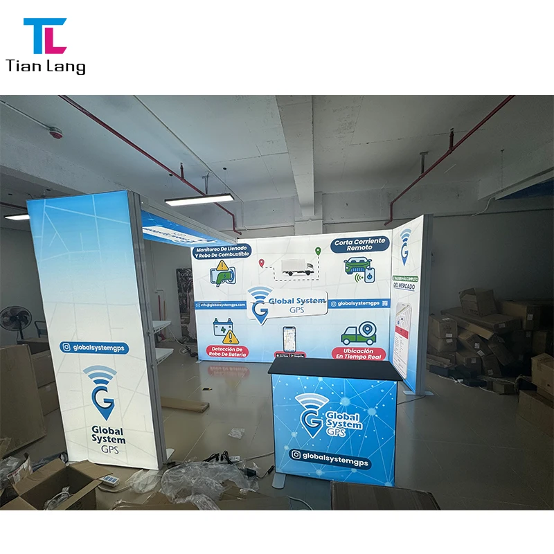 TianLang Agent Wanted Seg Light Box Fabric Display Booth Factory Exhibition Light Box Marketing Advertising Equipment Display