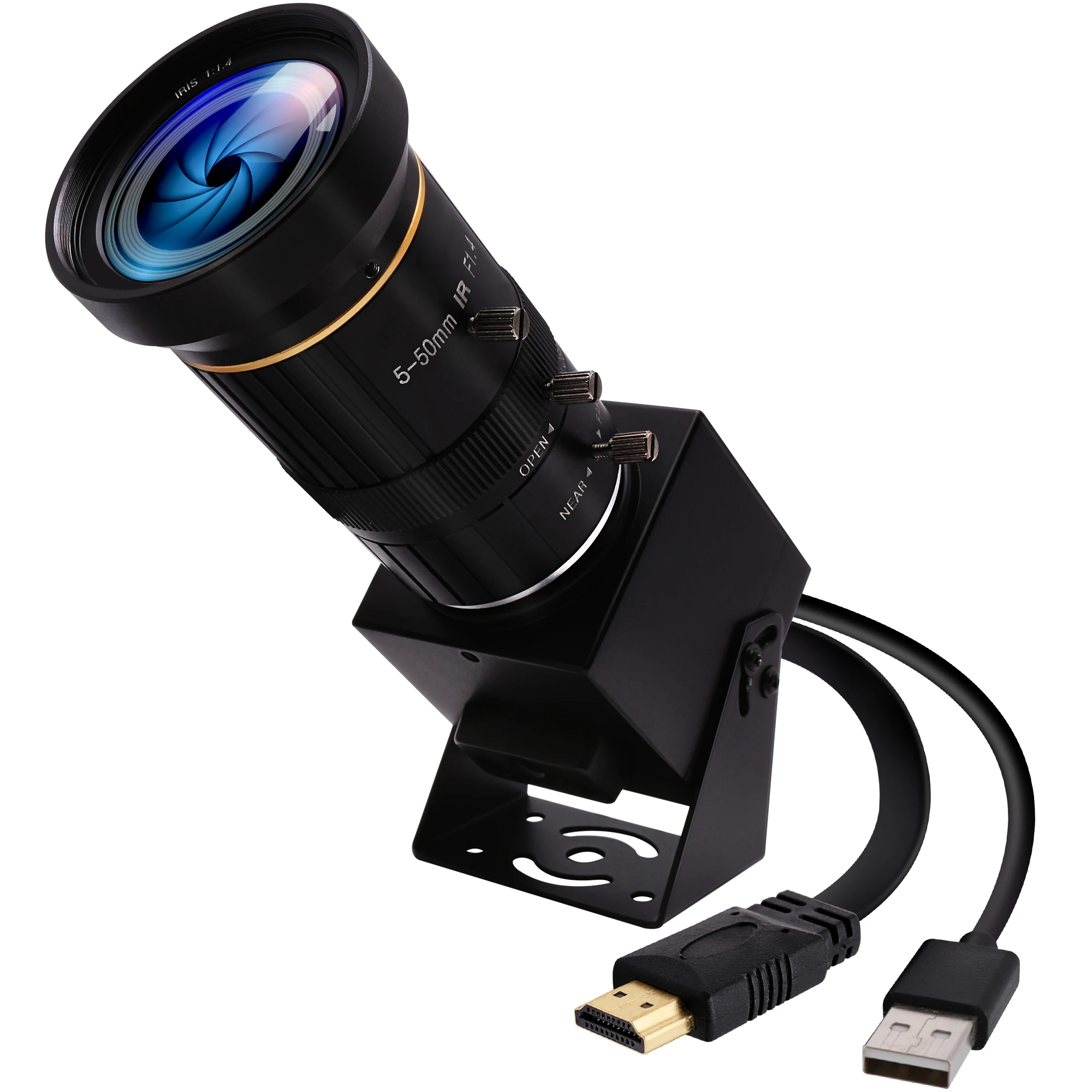 ELP 4K HDMI USB Camera with 10X Optical Zoom & CS 5-50mm Lens for