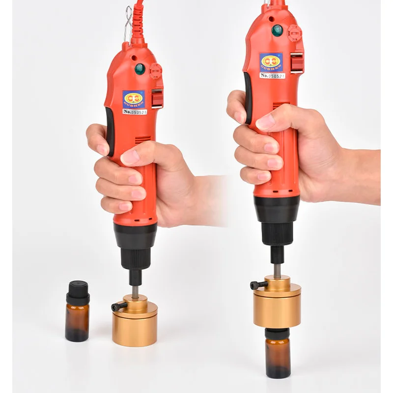 TEBAK SY-27 Automatic Hand Operation Plastic Glass Bottle Tightening Capping Screw Electric Capping Machine
