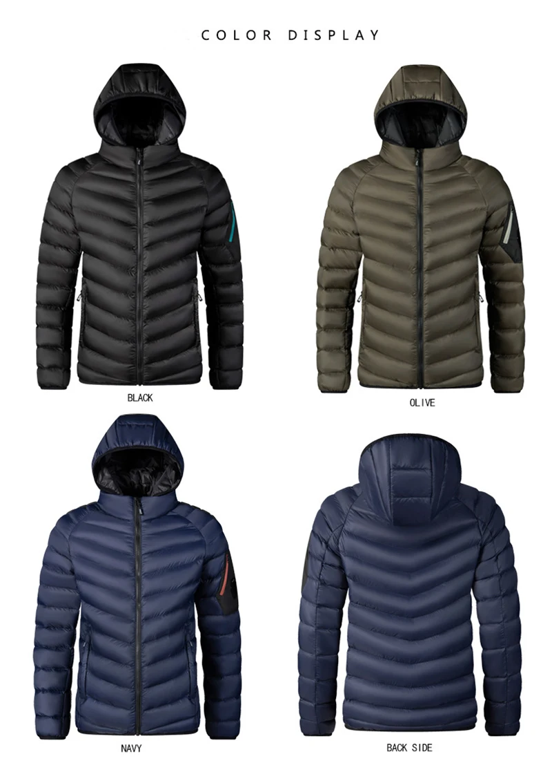 Recycled Down Feather Jacket Ultra Light Jackets And Coats Down Hooded ...
