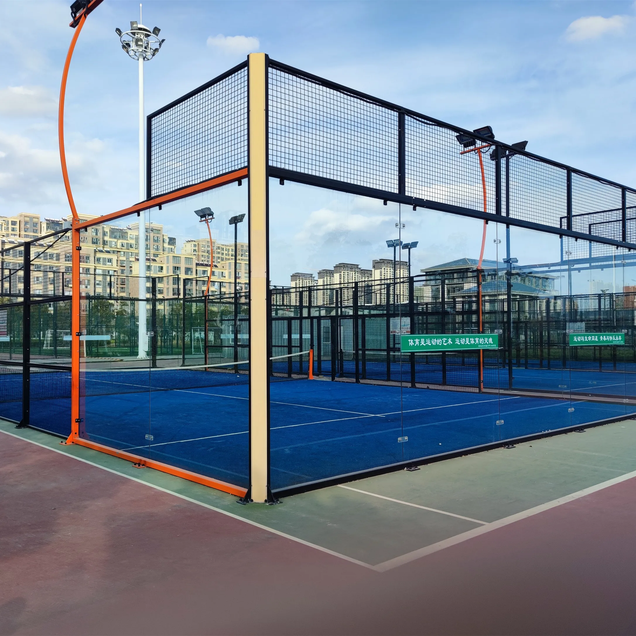 2023 New Design Padel Tennis Court Full Panoramic Sport Double Single ...