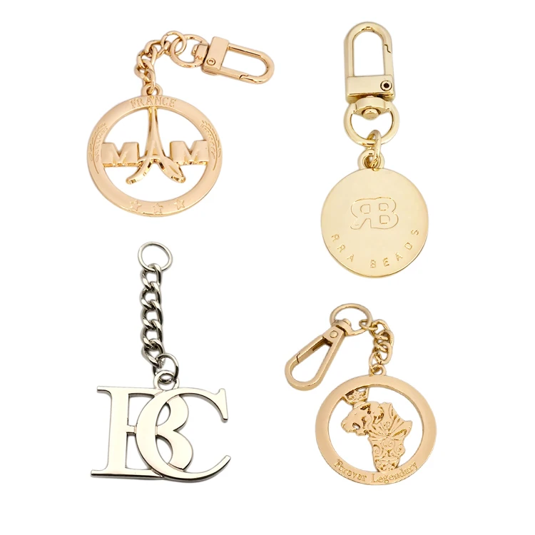 Factory Design Custom Bag Hang Metal Logo Label Tag Plate With Key