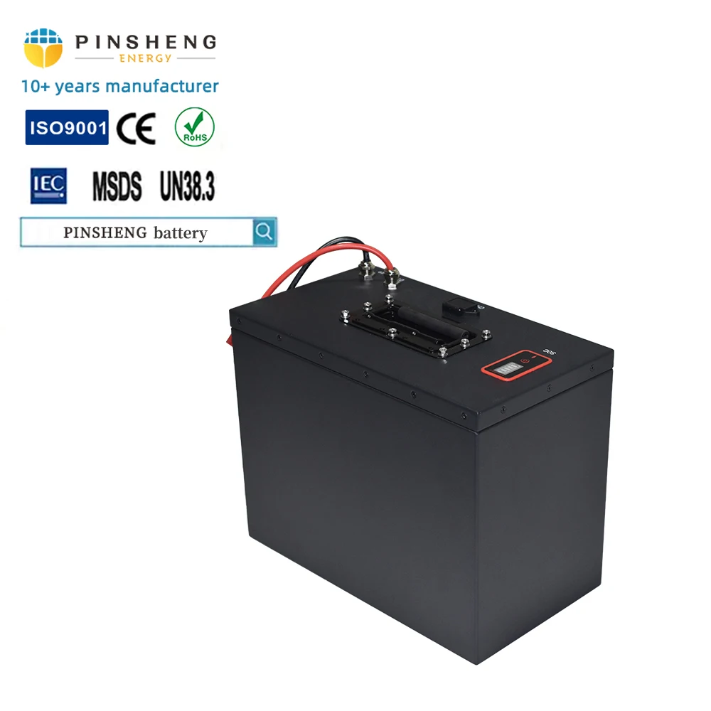 72V 50Ah Rechargeable Lithium Ion Battery with Smart BMS and 3-Year Warranty for Electric Scooters