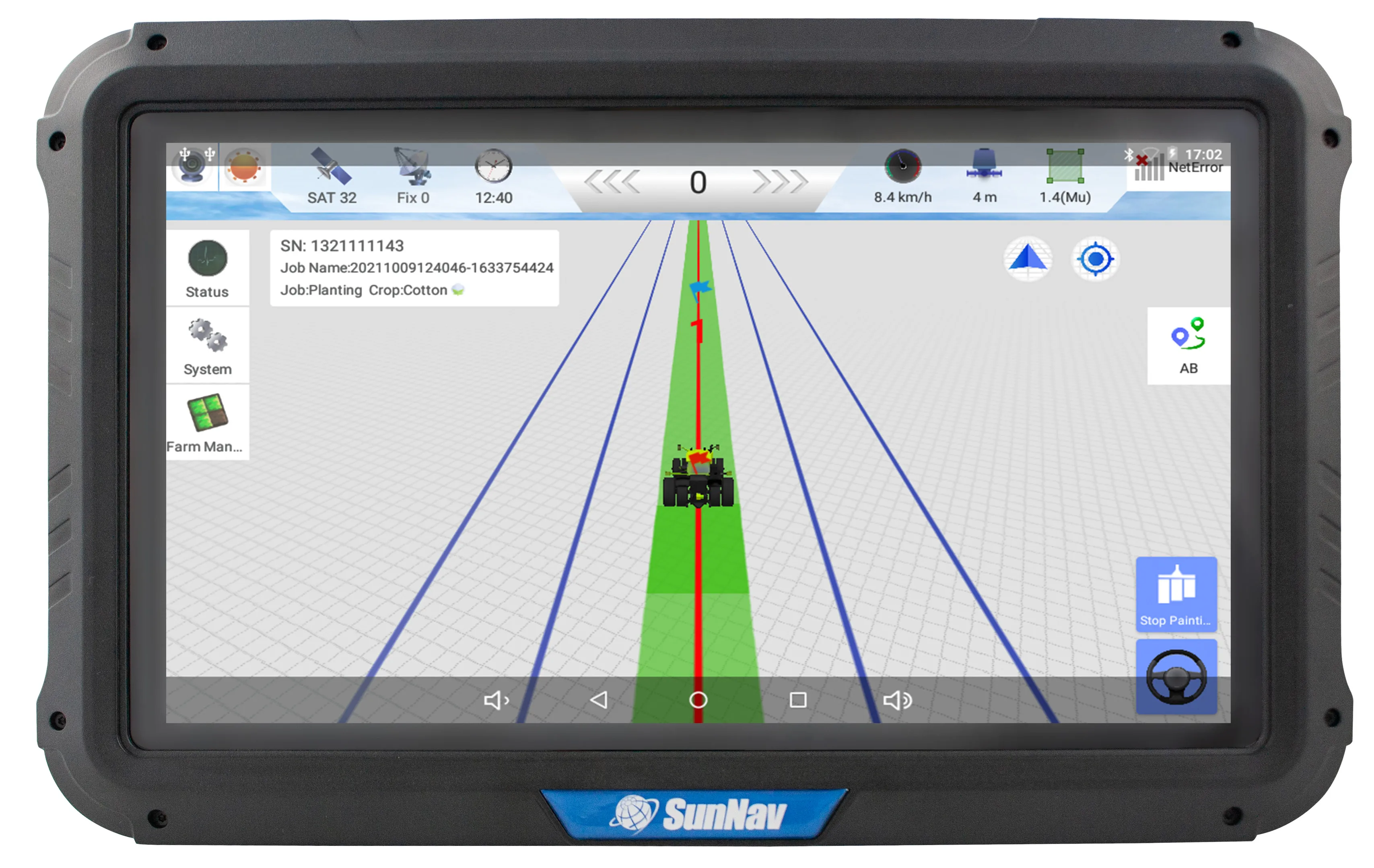SunNav Auto Steering System Used for Tractor Navigation  GPS Auto Sterring Pilot Same Function As Trimble Teejet