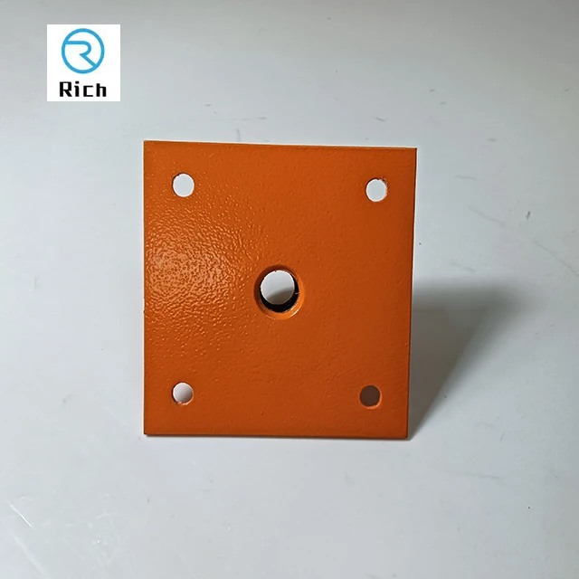 Steel Nut Plates M10  Rectangular-T Nuts Orange Powder Coated M10 M12 M16 Threaded Weld Plates