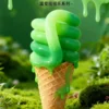 Temperature change-matcha ice cream