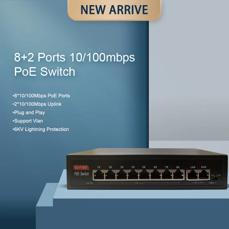 Poe Switch Pcb Board Ports Poe Network Switch Mpbs Transmission Ai