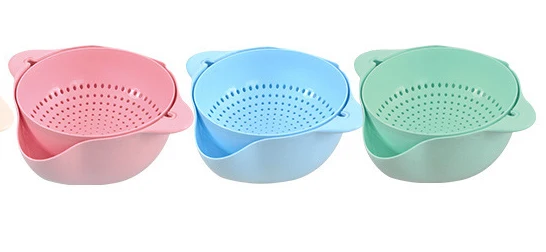 Large Plastic Kitchen Rice Washing Bowl Strainer - Buy Rice Washing ...