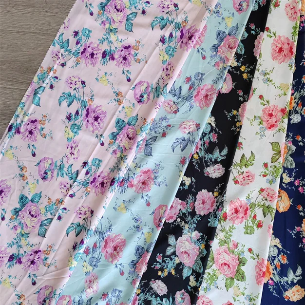 Polyester 2 Way Stretch Fabric For Sublimation Printing Roll Dress