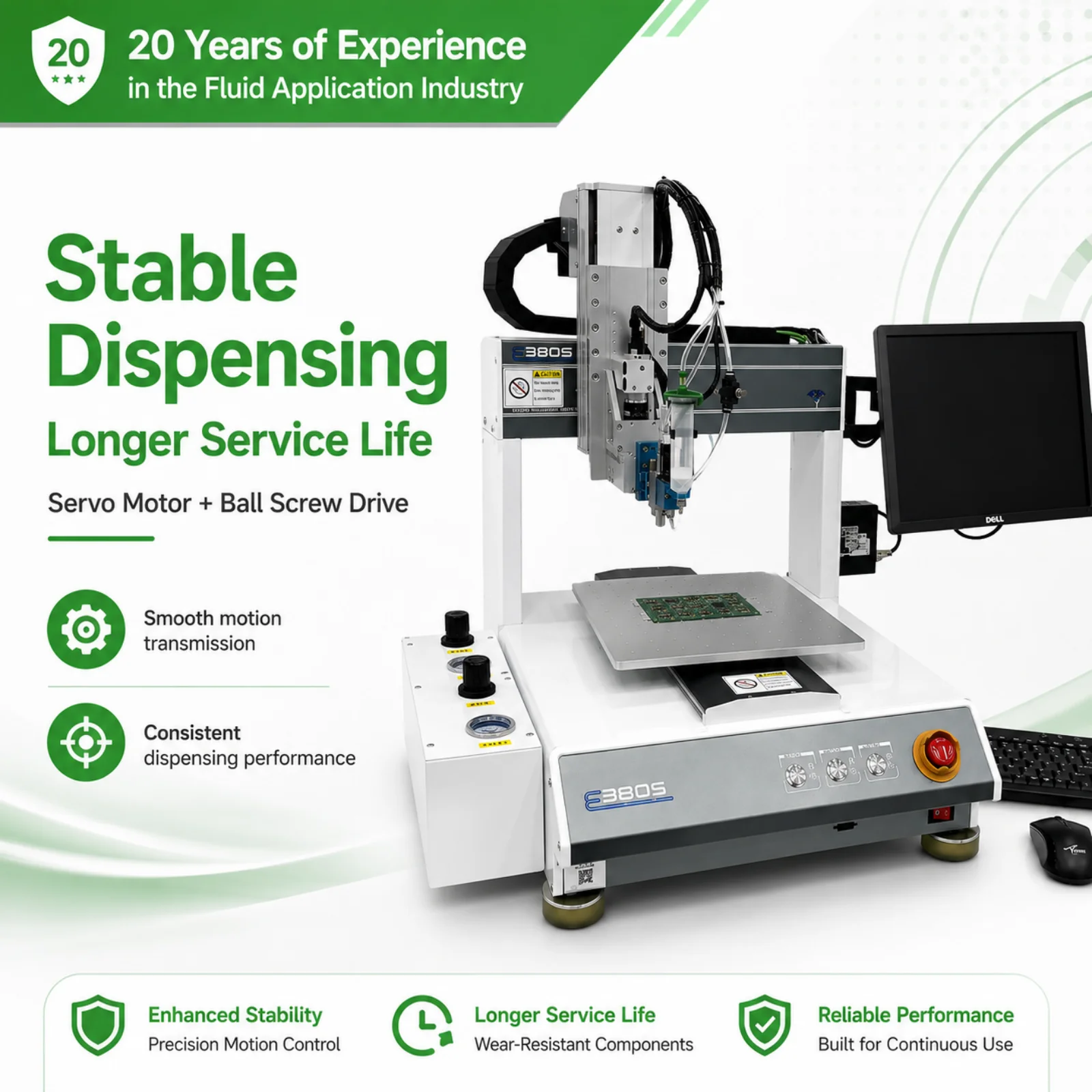 3 Axis Desktop Ccd Visual Pneumatic Injection Valve Epoxy Resin Adhesive Cnc Automatic Glue Dispenser Dispensing Machine Robot