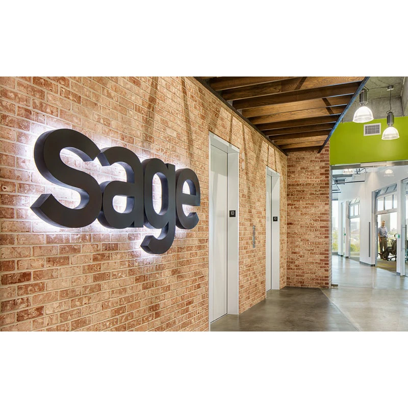 TianLang Free Design Business Office Sign Indoor Outdoor Backlit Illuminated Signage Wall Logo Acrylic Led 3d Channel Letter