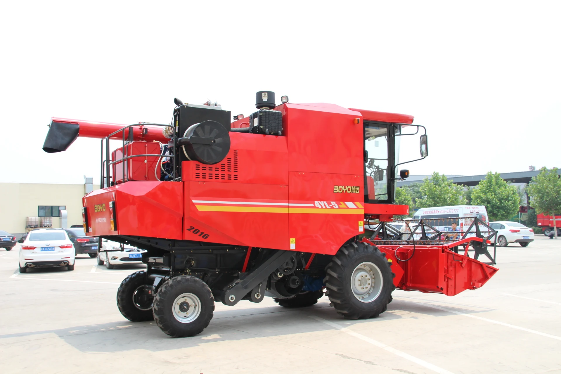 CE 4 Row  Automatic Hydraulic  Wheat Grain Harvester