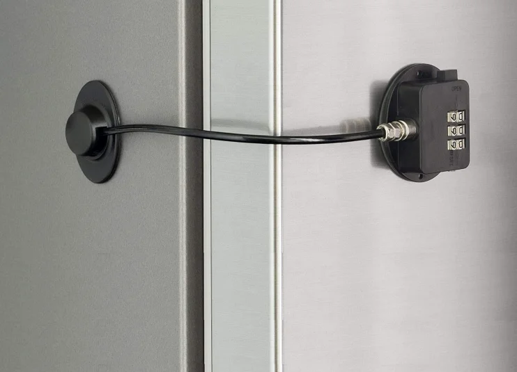 thumbnail image 2 of Refrigerator Lock For Kids, 2 Pcs Fridge Door Locks Child Lock Safety For Refrigerator Freezer Door Strong Adhesive No Keys Needed For Fridge And Cabinets Door For Toddler Price In UAE 2 of 12