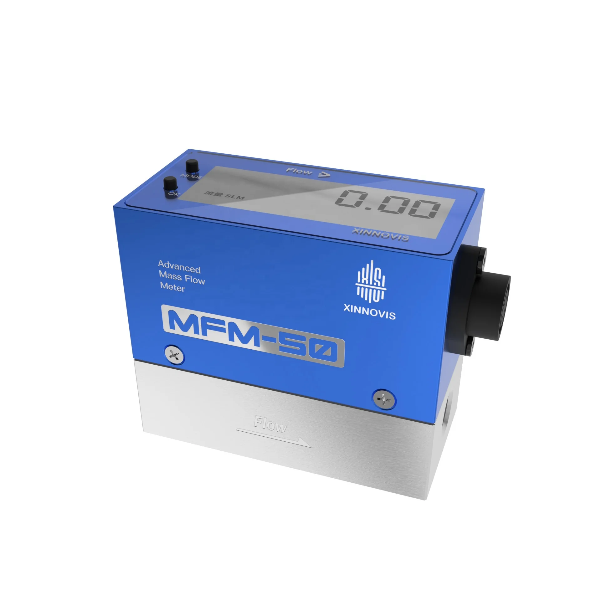 Mass Flow Meter for Gas Air N2 H2 O2 Ar He CH4 CO2 C3H8 0.01 ~1000slm RS485 4~20mA Xinnovis Factory Mass Flow Controller