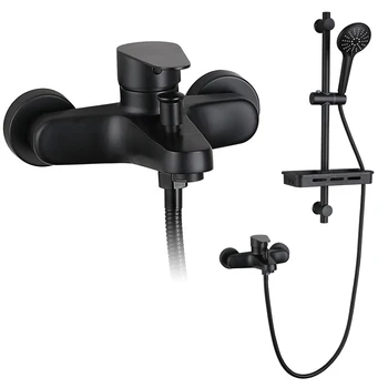 Shower Tap High Quality Stainless Steel Single Handle Bathroom Bath Faucet Mixer Bathtub Shower Set